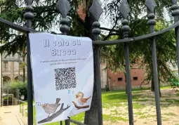 Tutti possono notare per le vie della città un cartello con Qr code che  invita ad andare a vedere il cartone animato “Il volo su Busca” realizzato dalle classi quarte della scuola primaria del “Carducci”